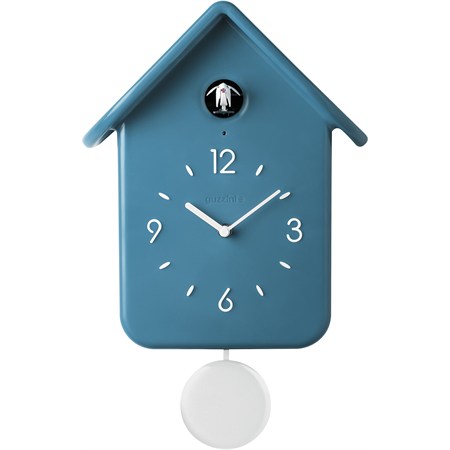 orologio a cucu con pendolo qq blu ceruleo